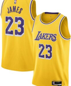 Lebron James Los Angeles Lakers NBA Kids Youth 8-20 Yellow Gold Icon Edition Swingman Jersey