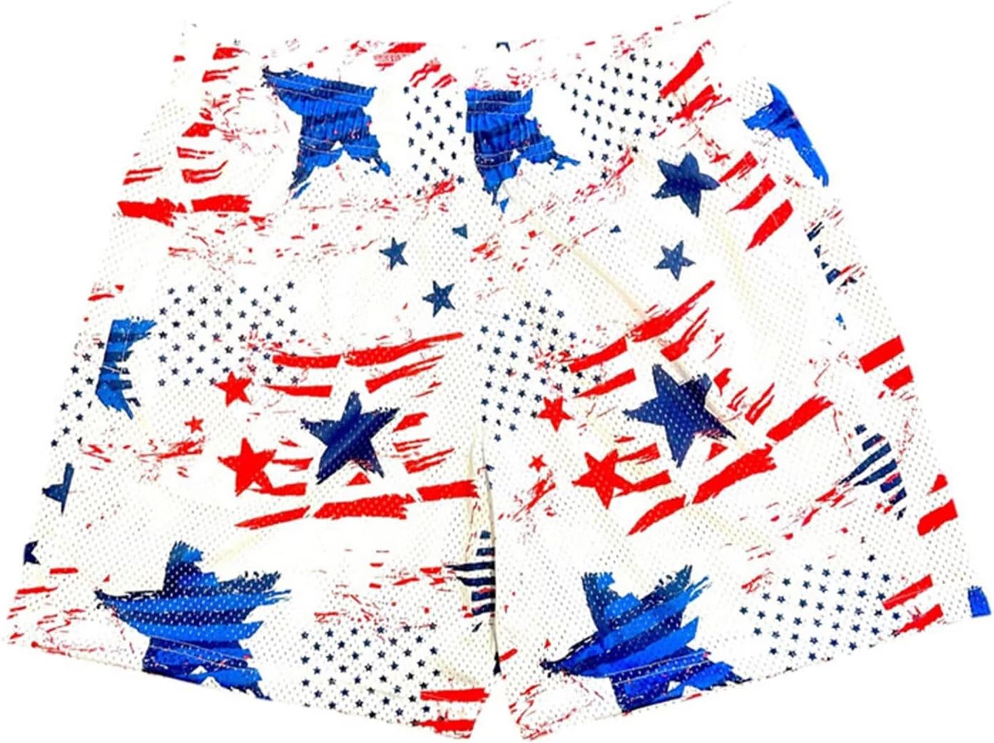 Men's Mesh Basketball Shorts Breathable Athletic Shorts with Pockets Lightning & Star Print Gym Training Outdoor - Image 11