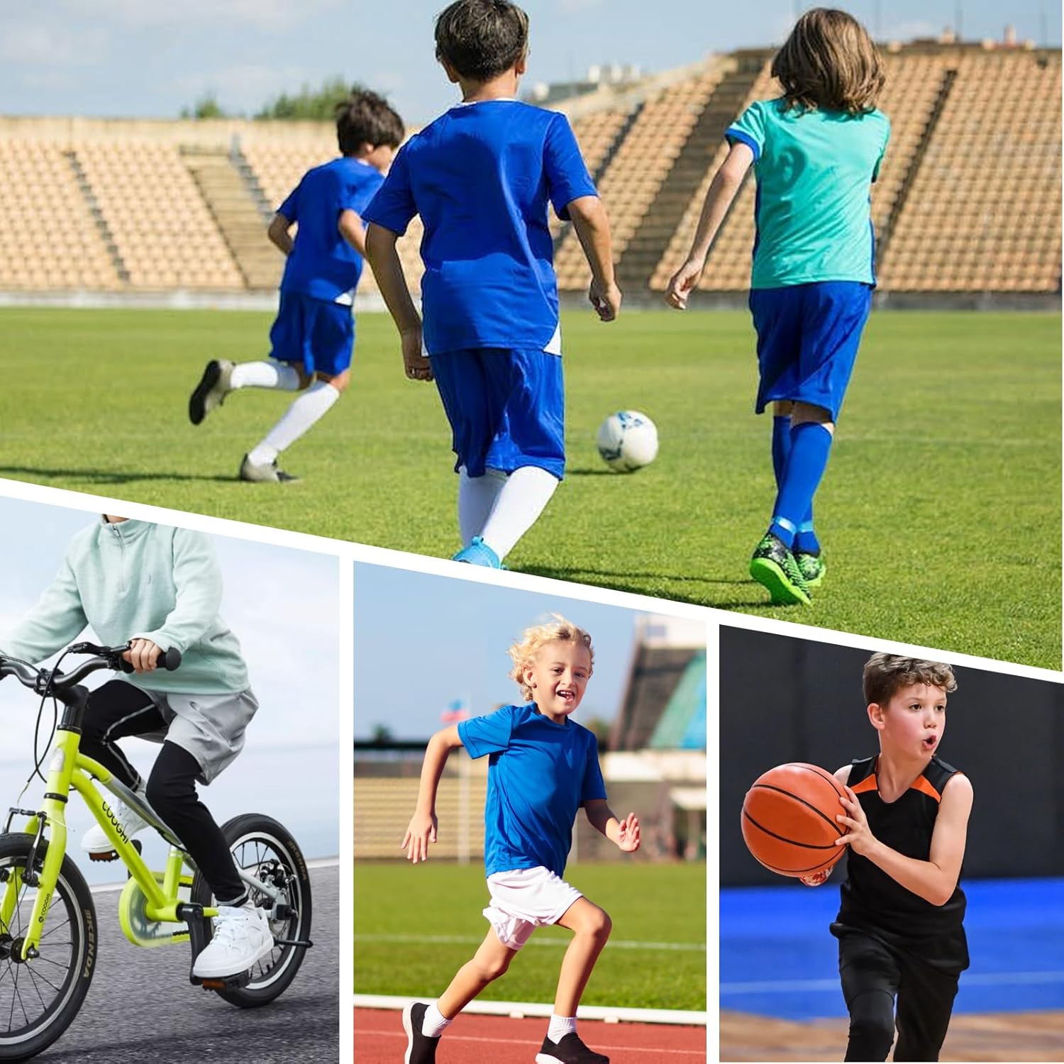 HYCOPROT Boys' Compression Pants Youth Leggings Tights Kids Athletic Sports Base Layer for Running Football Basketball - Image 6