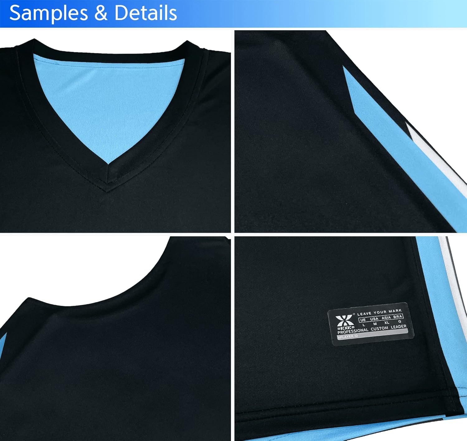 KXK Youth Reversible Basketball Jersey Shirts,Fashion Blank Basketball Jerseys for Kids - Image 4