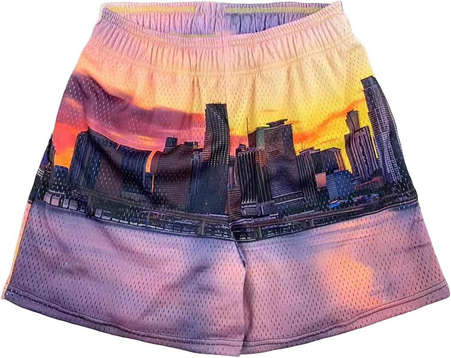 Men’s Mesh Basketball Shorts Camo Print Breathable Athletic Shorts Running Gym Outdoor Casual Wear - Image 32