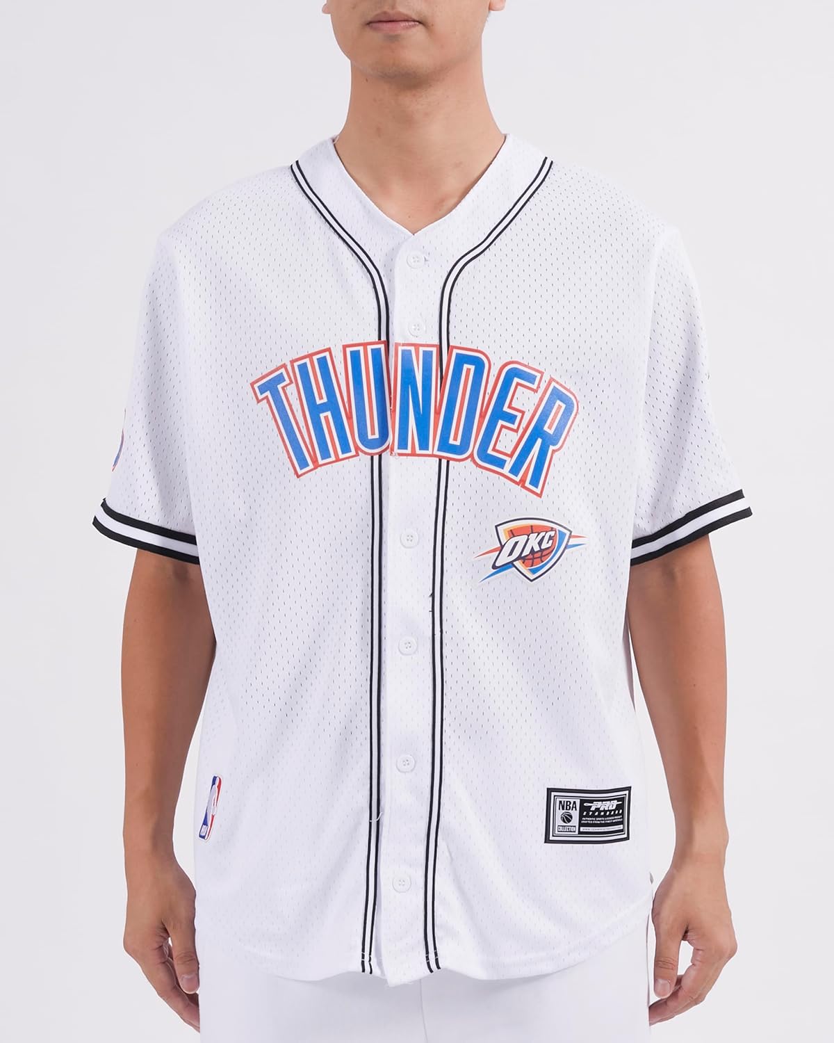 Mens NBA Mesh Button Down Top - Image 42