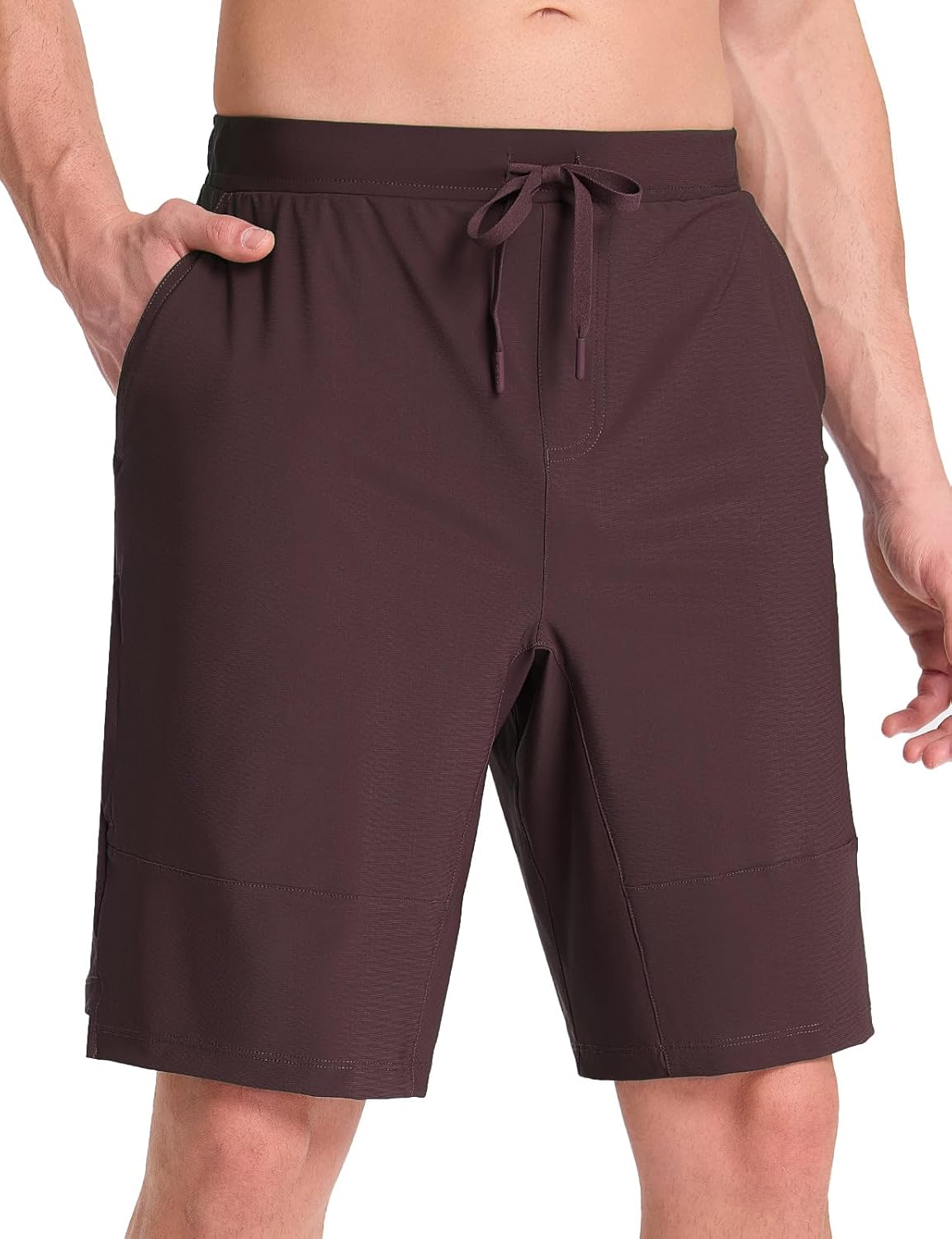 baleaf Men's Athletic Running Shorts 9 Inch Quick Dry Workout Zipper Pocket for Gym Basketball - Image 9