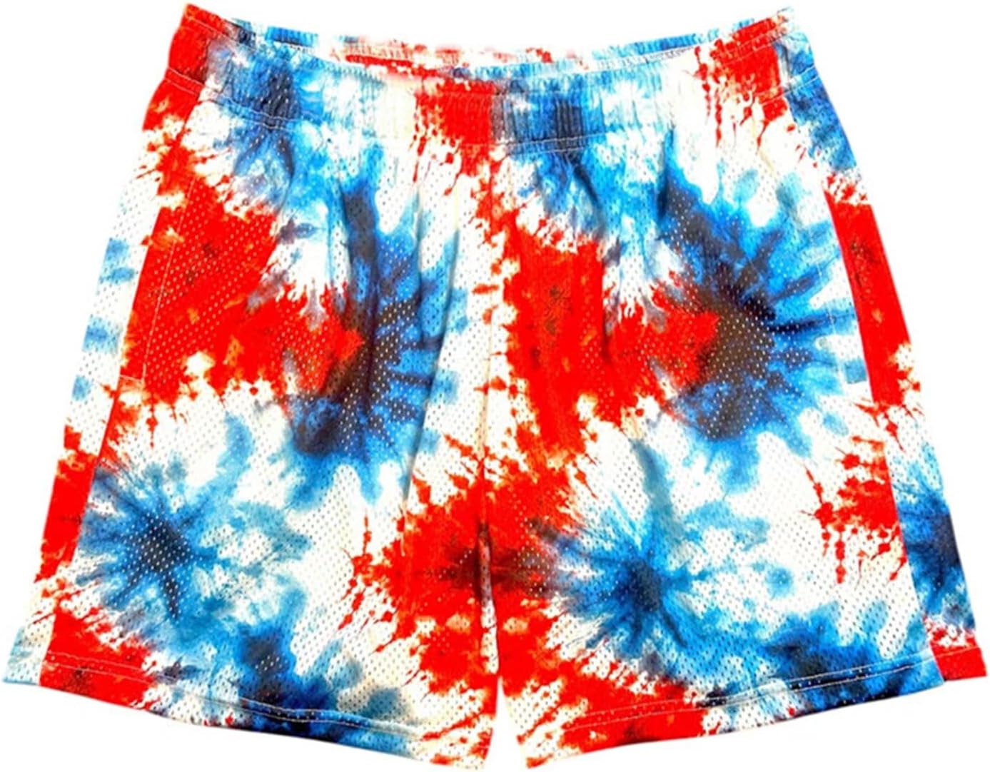 Men's Mesh Basketball Shorts Breathable Athletic Shorts with Pockets Lightning & Star Print Gym Training Outdoor - Image 10