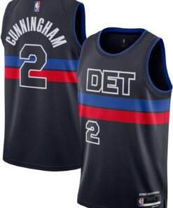 Outerstuff Cade Cunningham Detroit Pistons NBA Kids Youth 8-20 Black Statement Edition Swingman Jersey