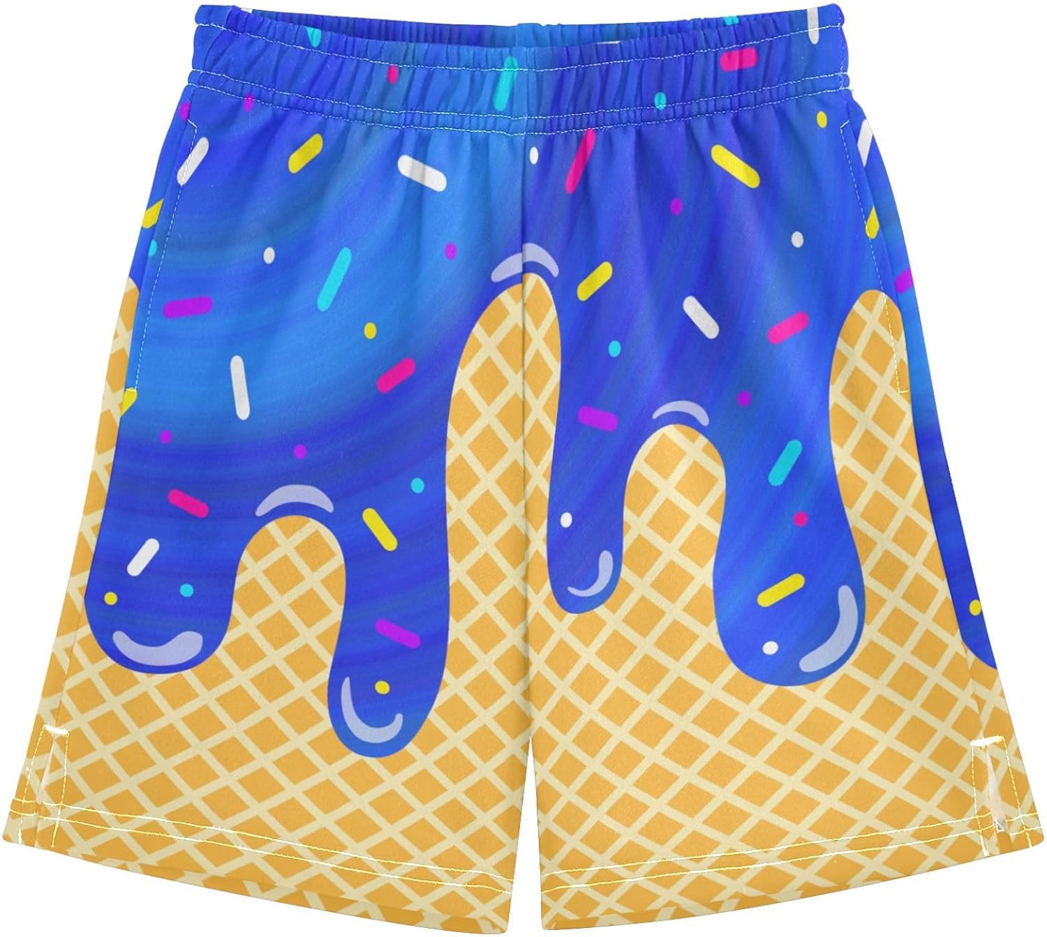 Boys Athletic Shorts Basketball Shorts Ice Cream Hiking Gym Shorts with Pocket for Outdoor Activity 7-15Y - Image 23