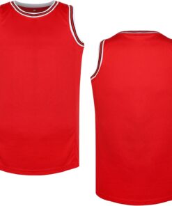 MESOSPERO Blank Basketball Jersey,Men's Mesh Athletic Sports Shirts Black Yellow White Blue Red S-3XL