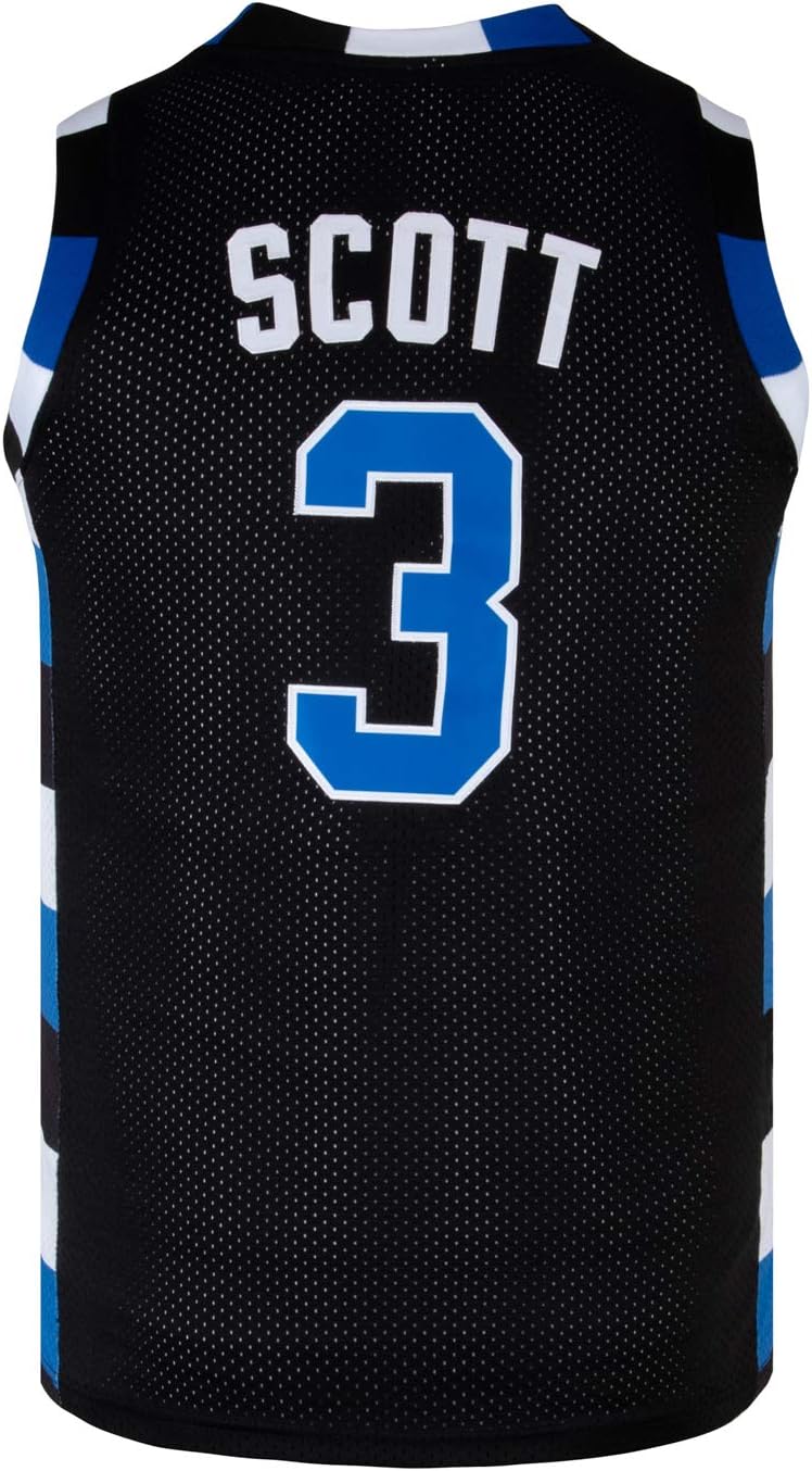 Mens Basketball Jersey #3 Lucas Scott Movie Sports Jersey Shirts Black
