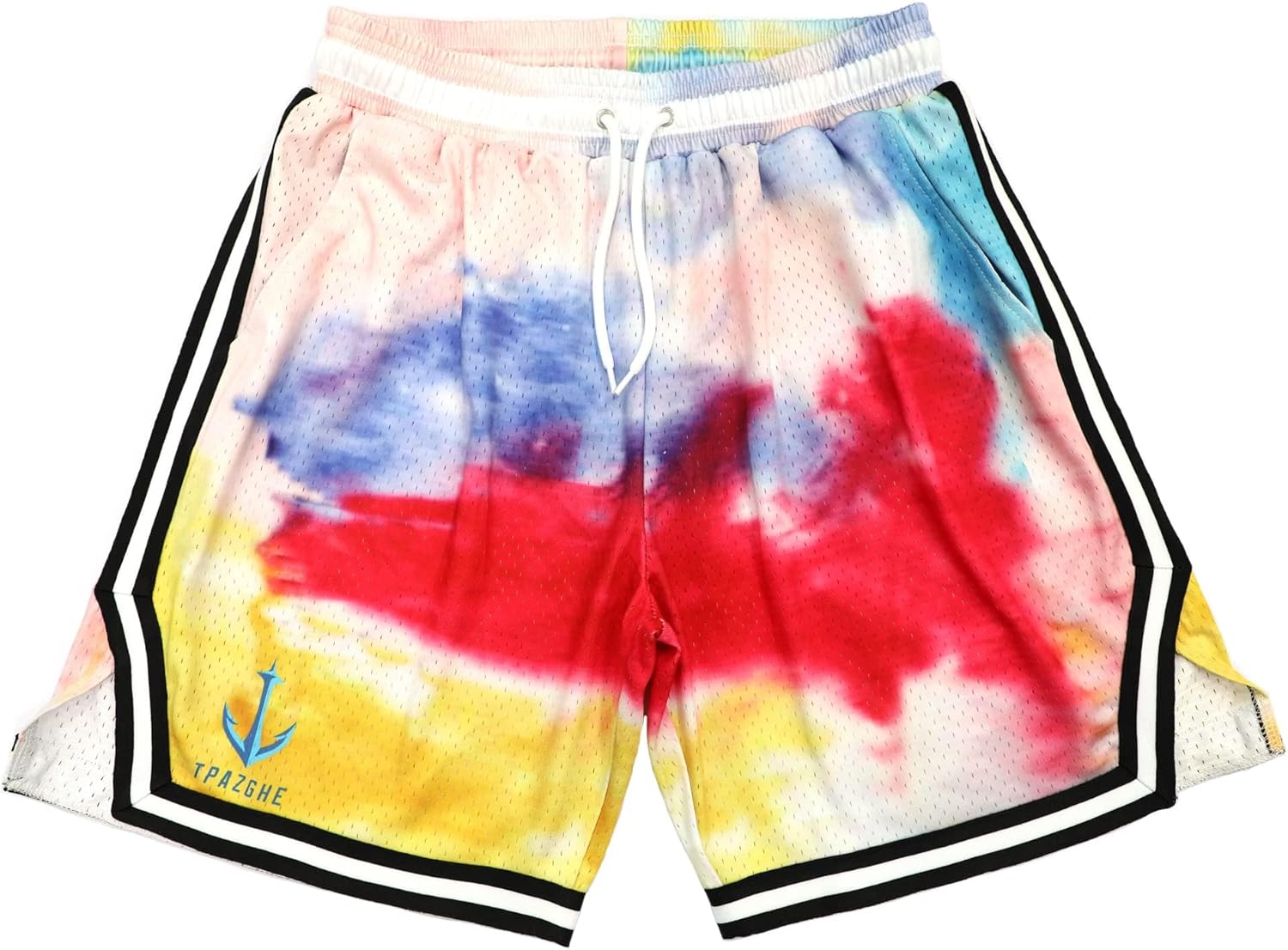 Men Basketball Shorts Graphic Mesh Drawstring Retro Sport Workout Gym Running Athletic Shorts - Image 13