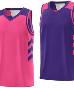 KXK Blank Youth Reversible Basketball Jersey,Sports Athletic Practice Basketball Shirt Clothing for Boys Girls