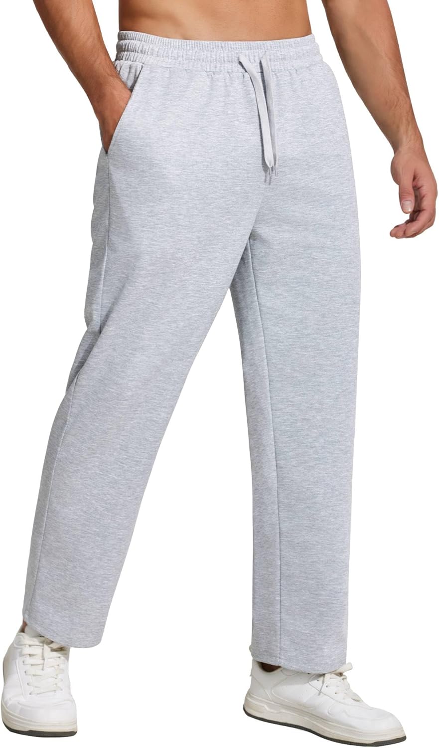 COOFANDY Men Jogger Yoga Sweatpants Casual Athletic Elastic Waist Pants Open Bottom Trouser Jersey Knit Pants with Pockets - Image 9