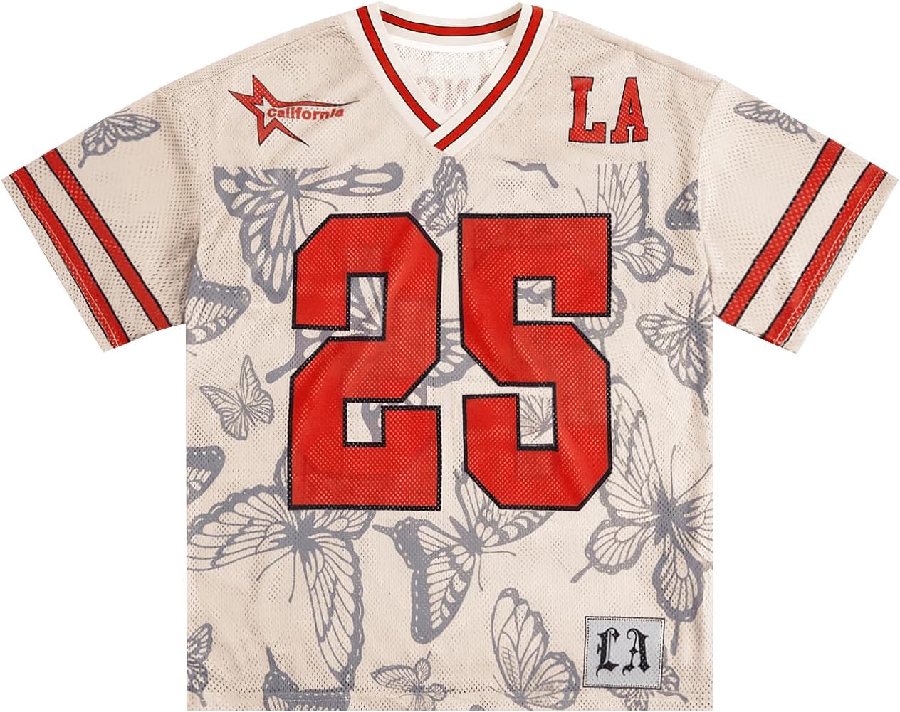 SOLY HUX Men's Summer Jersey Shirts Short Sleeve V Neck Graphic Tees Sports Baggy T-Shirt Tops