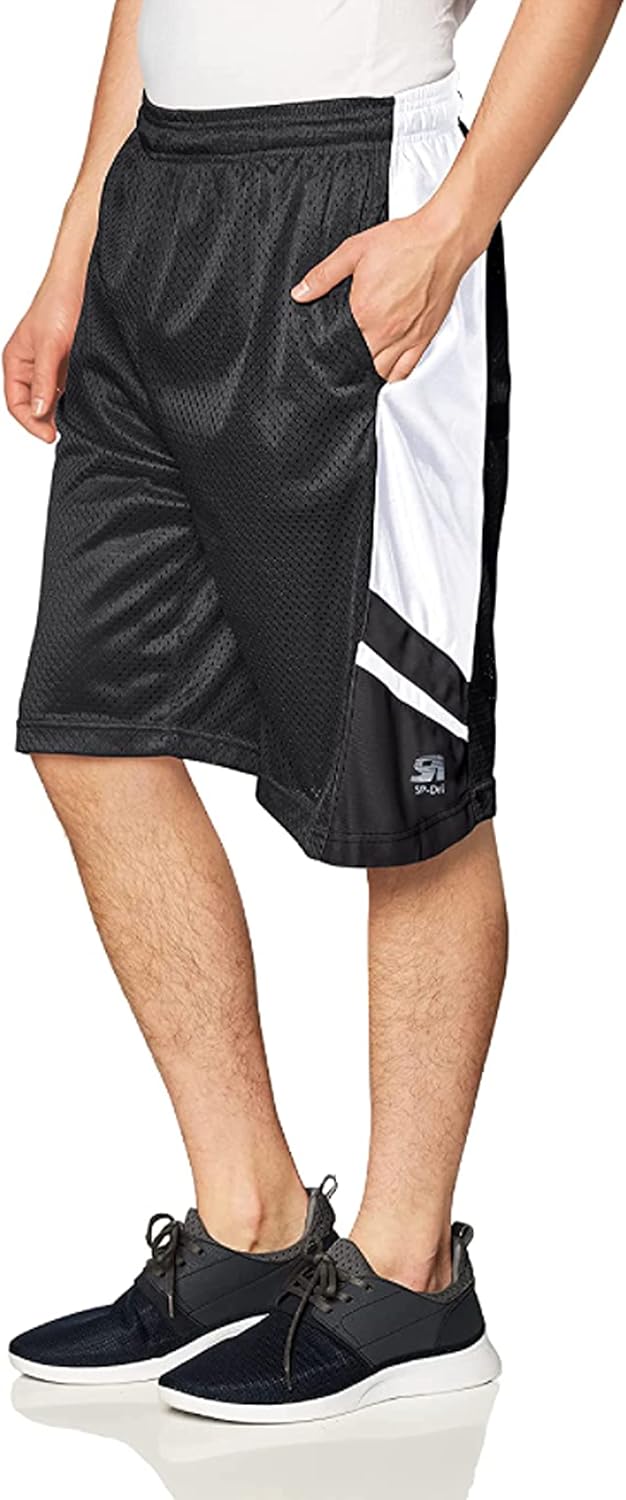 Southpole Mens Athletic Gym Basketball Mesh Shorts with Pockets, Inseam 12", Quick Dry, Breathable - Image 7