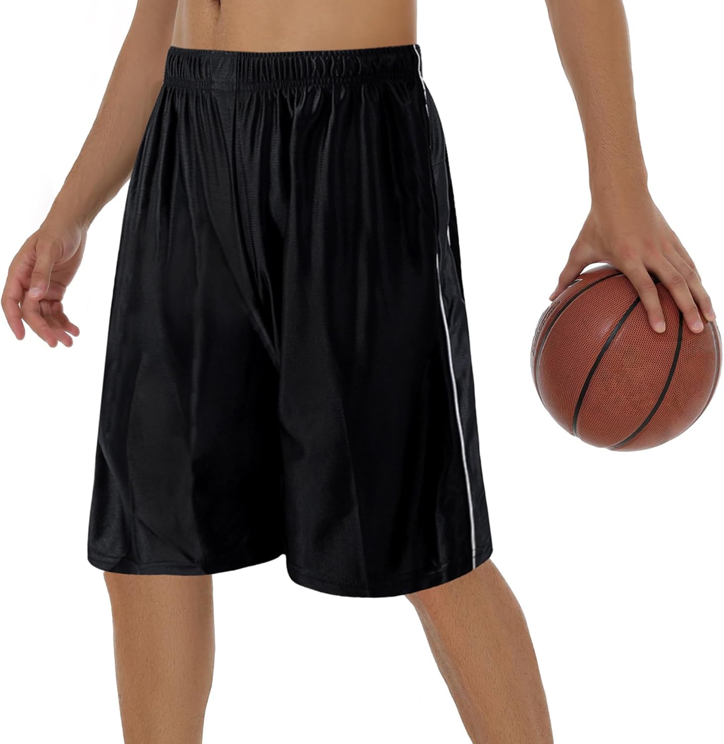 Men's 11'' Cool Basketball Shorts with Pockets Long Gym Athletic Shorts Running Quick-Dry Drawstring - Image 7