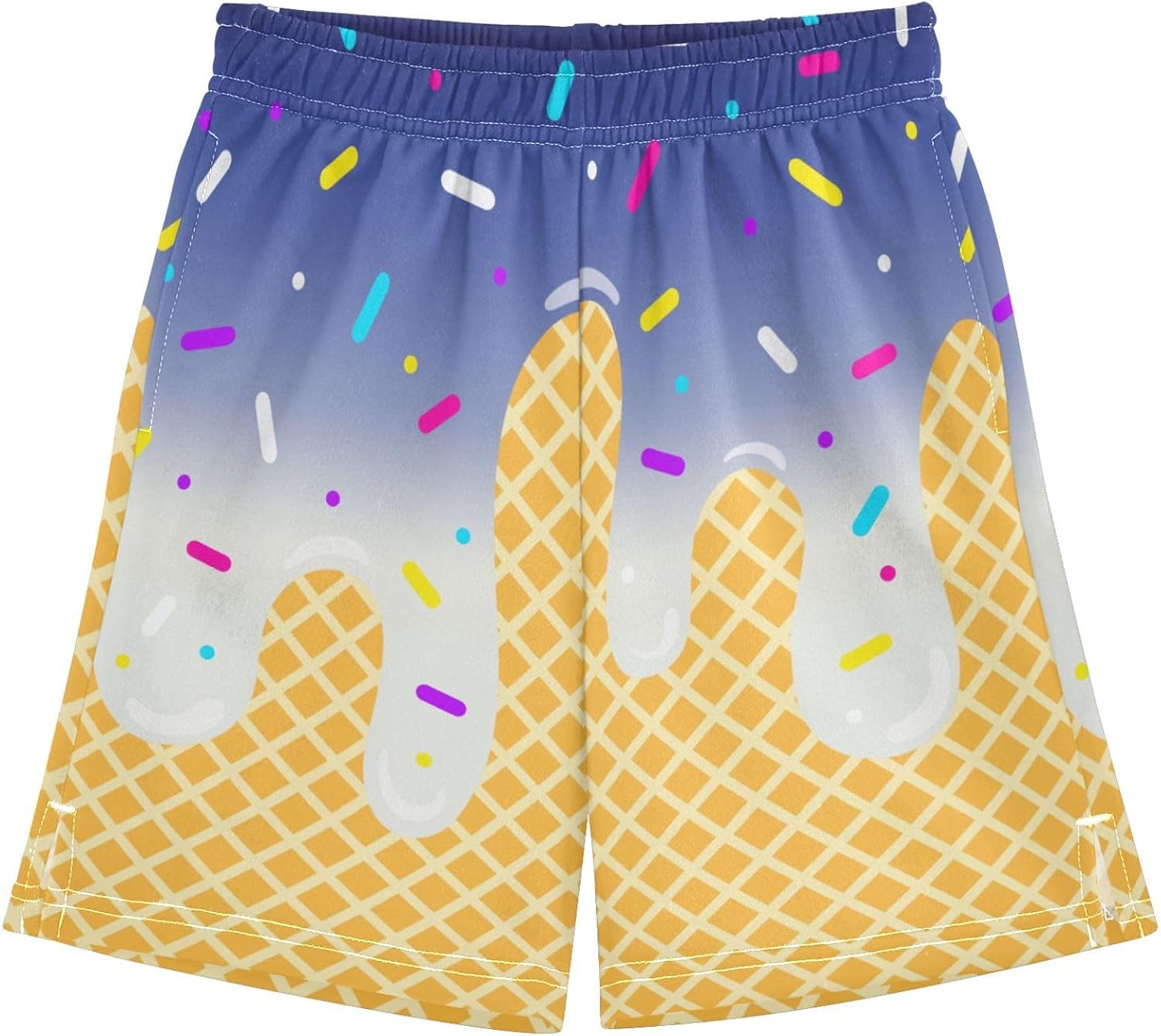 Boys Athletic Shorts Basketball Shorts Ice Cream Hiking Gym Shorts with Pocket for Outdoor Activity 7-15Y - Image 32