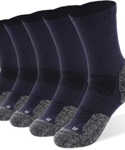 Kodal Copper Compression Socks for Men Women Moisture-Wicking Odor Control Athletic Socks with Arch Support Cushion