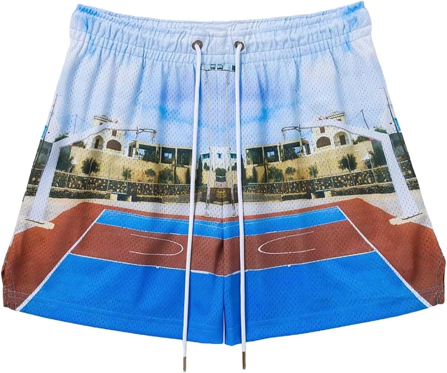 Men’s Mesh Basketball Shorts Camo Print Breathable Athletic Shorts Running Gym Outdoor Casual Wear - Image 43