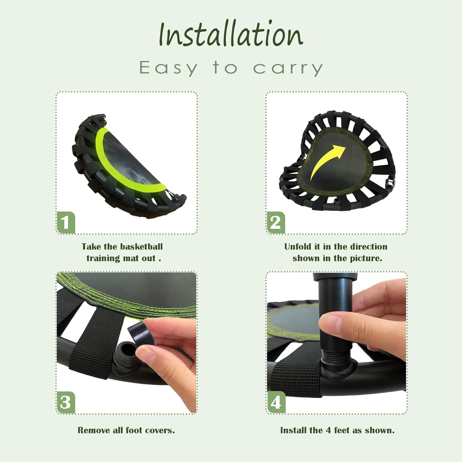 Foldable Indoor Basketball Dribbling Mat Silent Ball Control Training Practice Equipment - Image 5