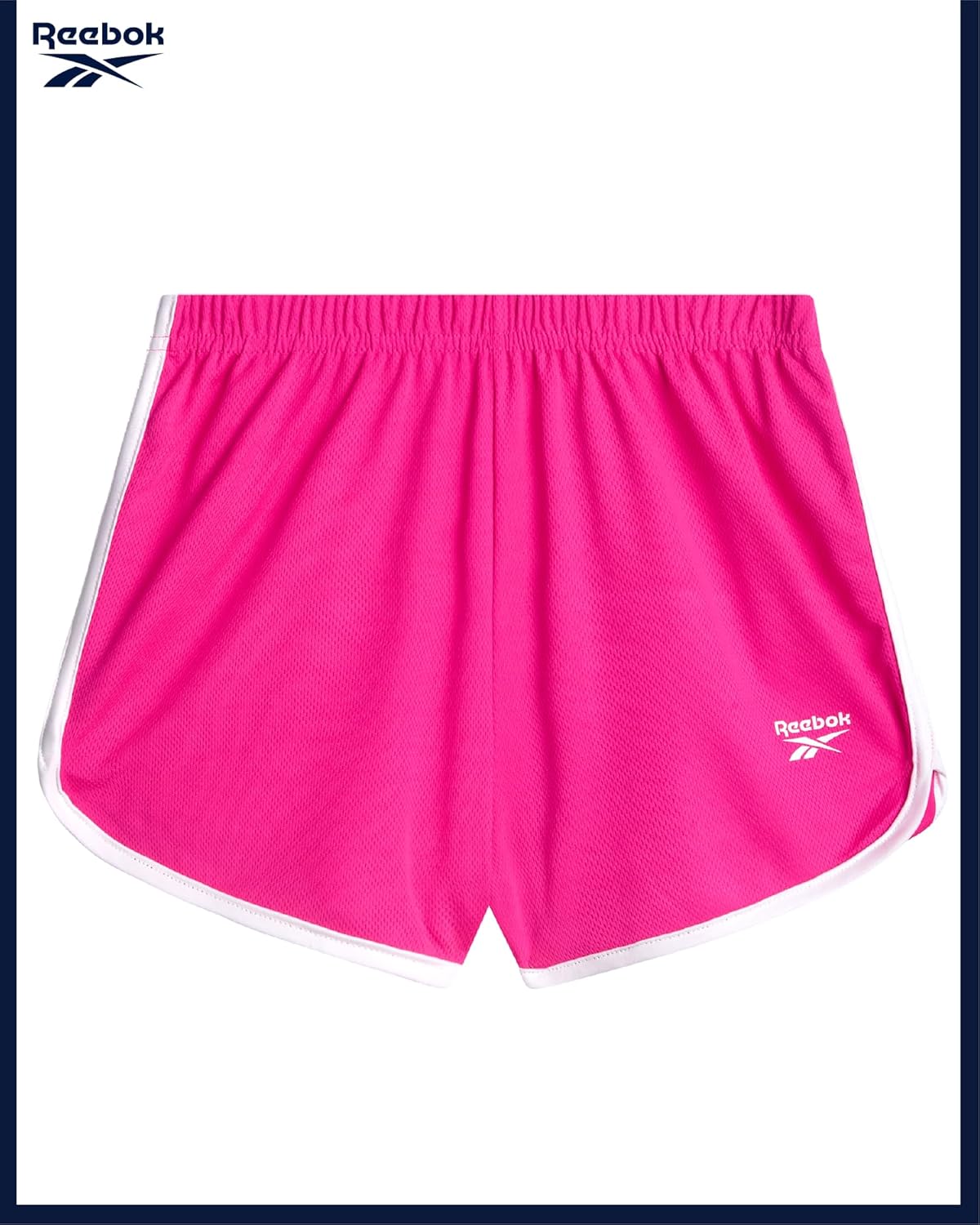 Reebok Girls Athletic Shorts - 3 Pack Active Performance Lightweight Mesh Dolphin Girls Shorts for Running Soccer Gym (7-12) - Image 6