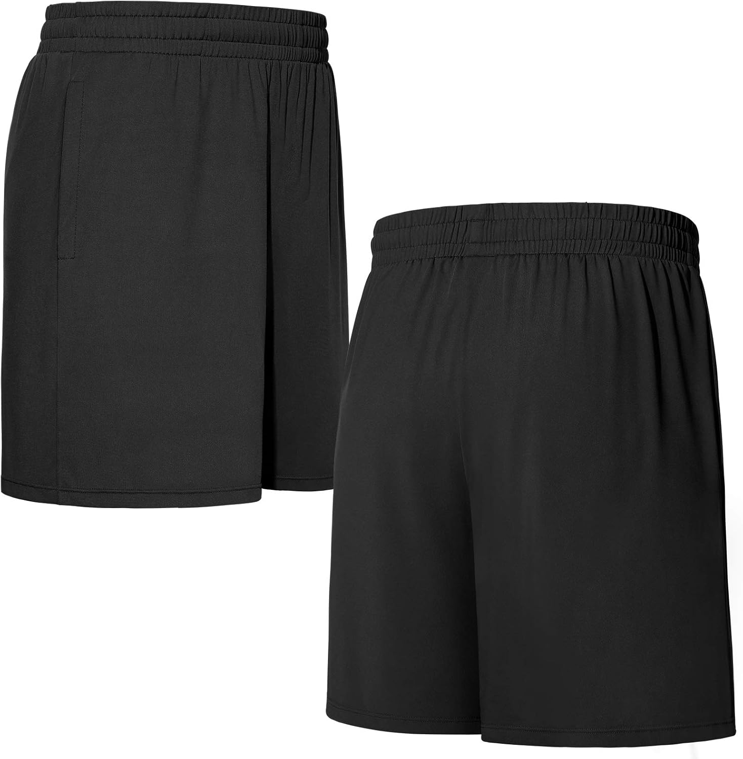 Roadbox Workout Shorts for Men Athletic Gym Running Basketball Quick Dry Short 7 Inch with Pockets for Fitness Sports 2 Pack - Image 2