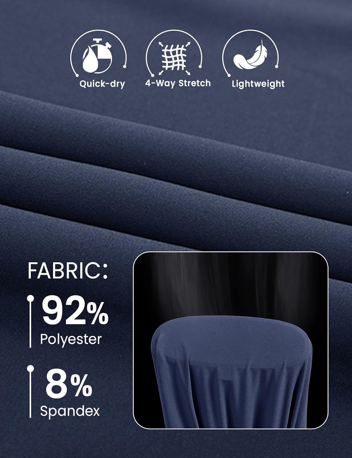 Rdruko Men's Casual Pants Lightweight Quick Dry Hiking Running Workout Outdoor Sports Sweat Pants - Image 4