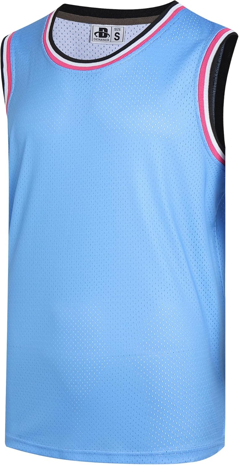 DEHANER Blank Mens Basketball Jersey Mesh Training Practice Athletic Sports Shirts Team Uniforms Fans Outfits Tops - Image 8