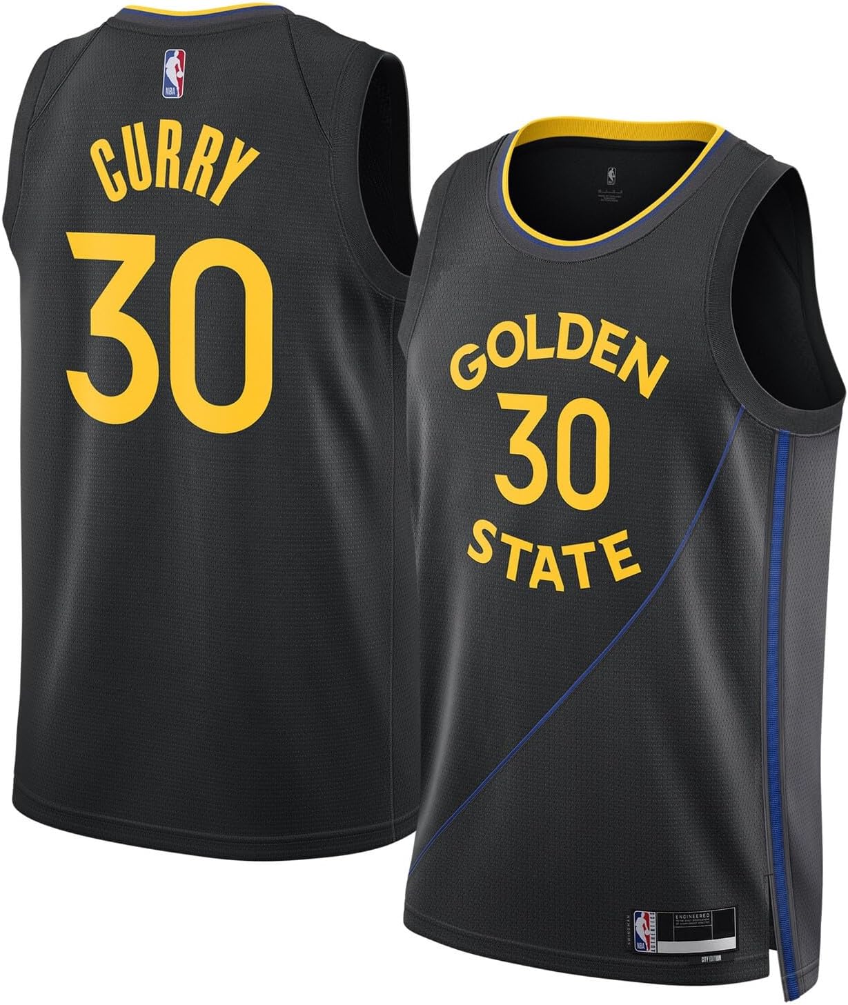 Stephen Curry Golden State Warriors NBA Kids Youth 8-20 Black Statement Edition Swingman Jersey