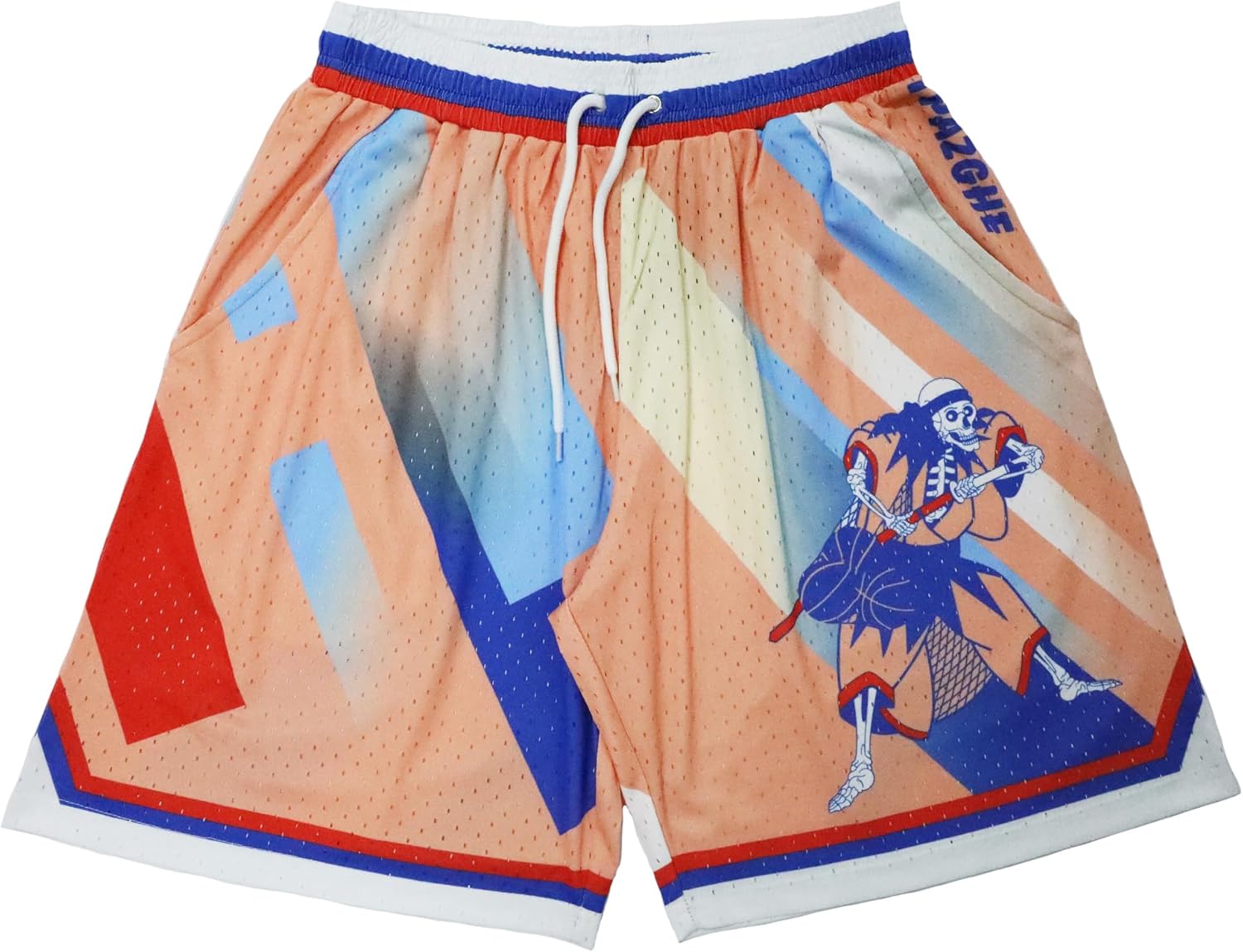 Mens Cool Graphic Sport Athletic Shorts Light Weight Mesh Workout Training Drawstring Basketball Shorts - Image 7