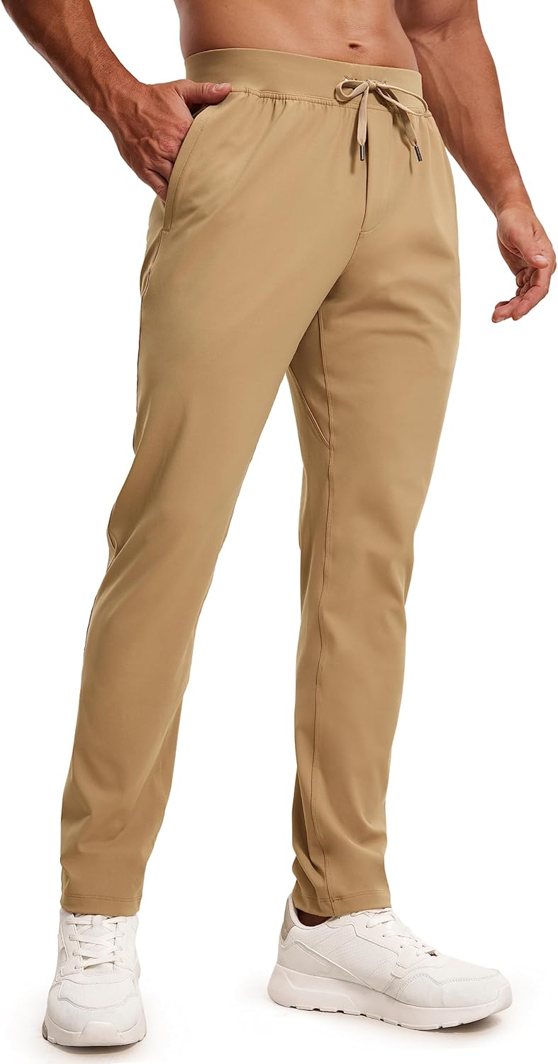 CRZ YOGA 4-Way Stretch Athletic Pants for Men 30" Workout Lounge Casual Work Jogger with Zip Pocket - Image 13