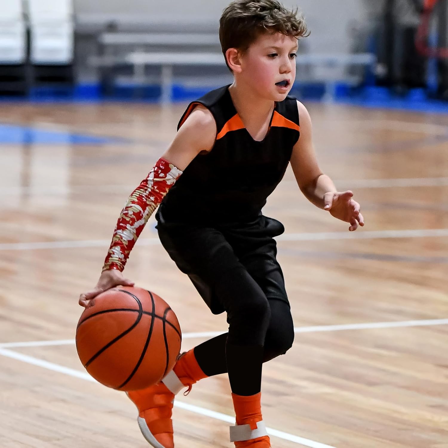 HYCOPROT Boys' Compression Pants Youth Leggings Tights Kids Athletic Sports Base Layer for Running Football Basketball - Image 5