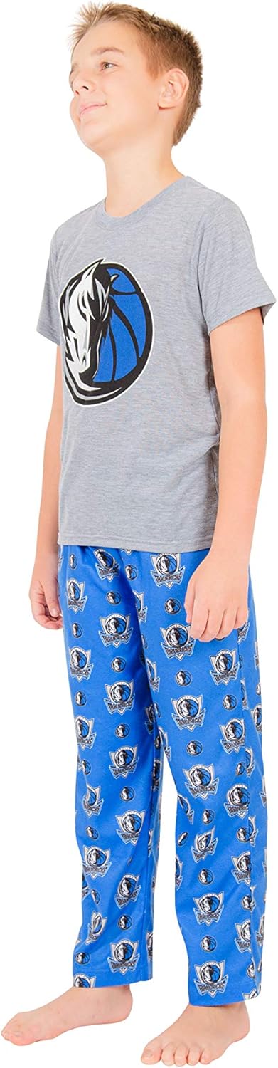 Ultra Game Youth NBA Official 2 Piece Pajama Pants & T-Shirt Set - Image 16