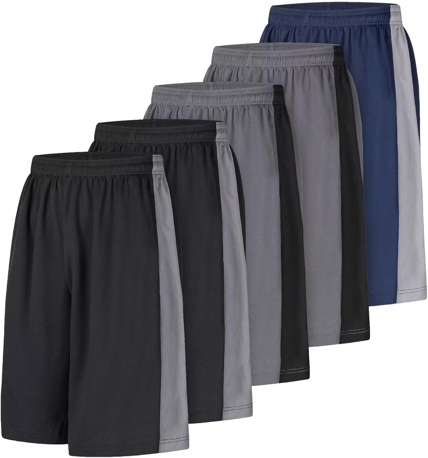 Men's Long Athletic Shorts Basketball Gym Quick Dry Camo Shorts with Pockets - Image 27