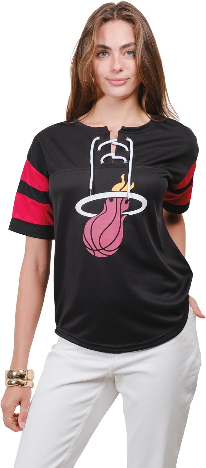 Ultra Game Women's NBA Official Super Soft Mesh Lace-up Jersey Shirt - Image 11