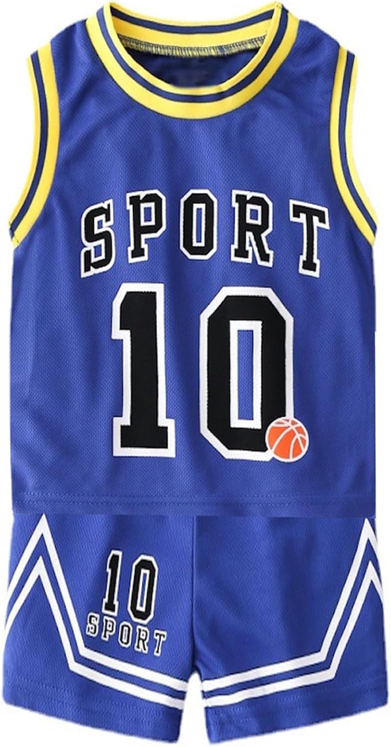 Toddler Baby Boys Basketball Jersey Outfit Toddler Kids Sports Shorts Set Summer Clothes - Image 8