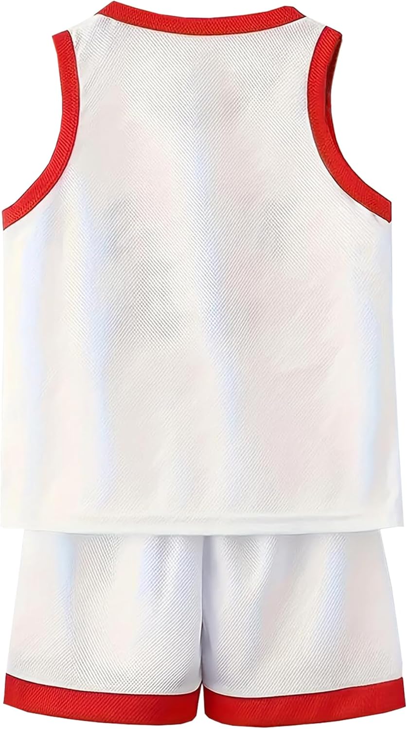 Kids Basketball Jerseys 23# for Kids Sports Tank Top and Shorts Boys Girls 2-14 Years - Image 2
