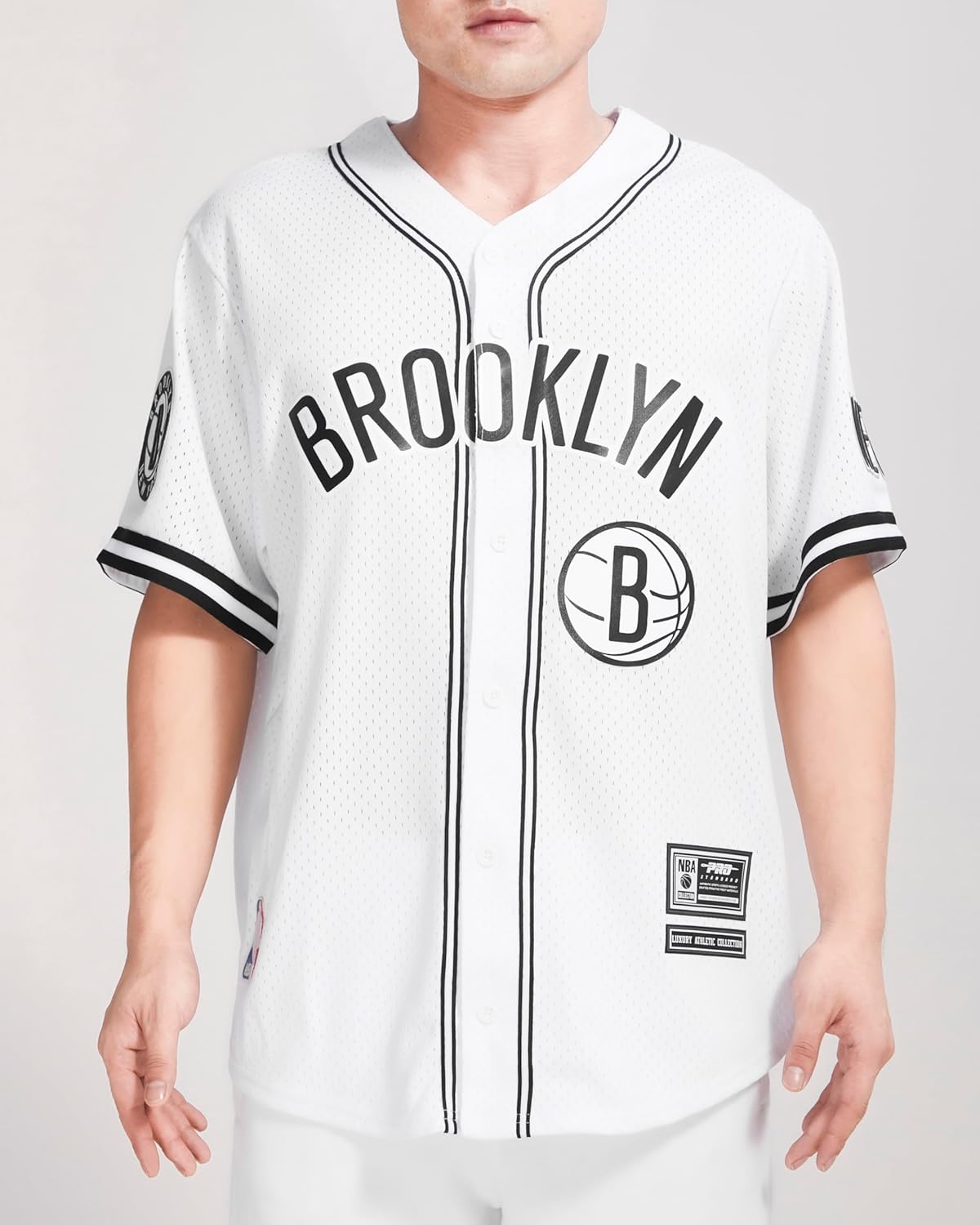 Mens NBA Mesh Button Down Top - Image 14