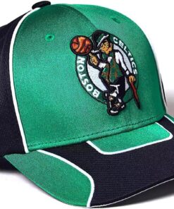 Mitchell & Ness Boston Celtics NBA Jersey Snapback Cap, Adjustable Hat Green Black