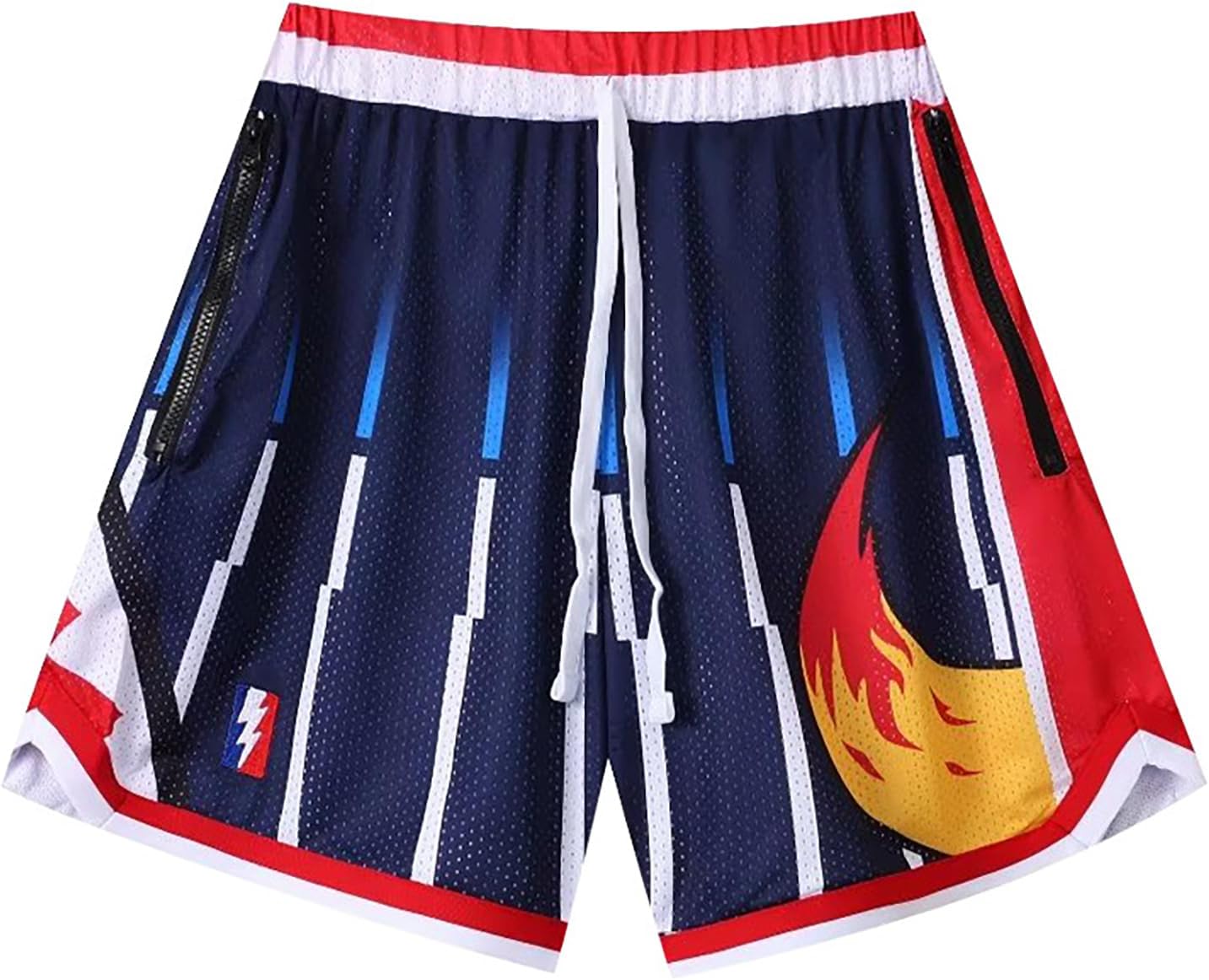 BOOMLEMON Men's Basketball Shorts Gym Training Workout Athletic Shorts Mesh Graphic Print Running Short Pants - Image 34
