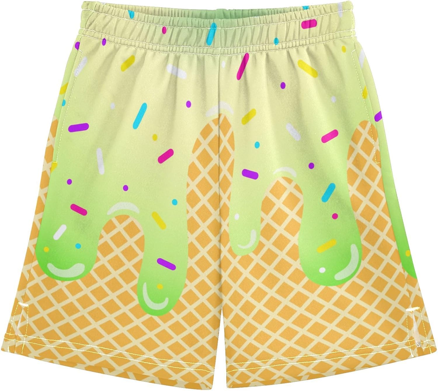 Boys Athletic Shorts Basketball Shorts Ice Cream Hiking Gym Shorts with Pocket for Outdoor Activity 7-15Y - Image 36