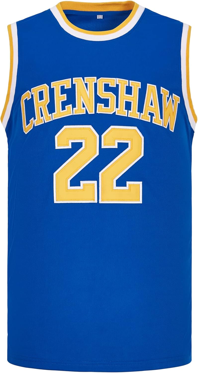 McCall #22 Wright #32 Love and Basketball Moive Crenshaw Basketball Jersey - Image 7