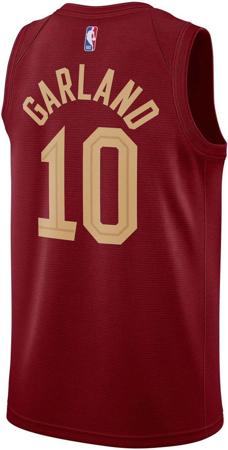 Darius Garland Cleveland Cavaliers NBA Boys Youth 8-20 Red Burgundy Icon Edition Swingman Jersey - Image 3