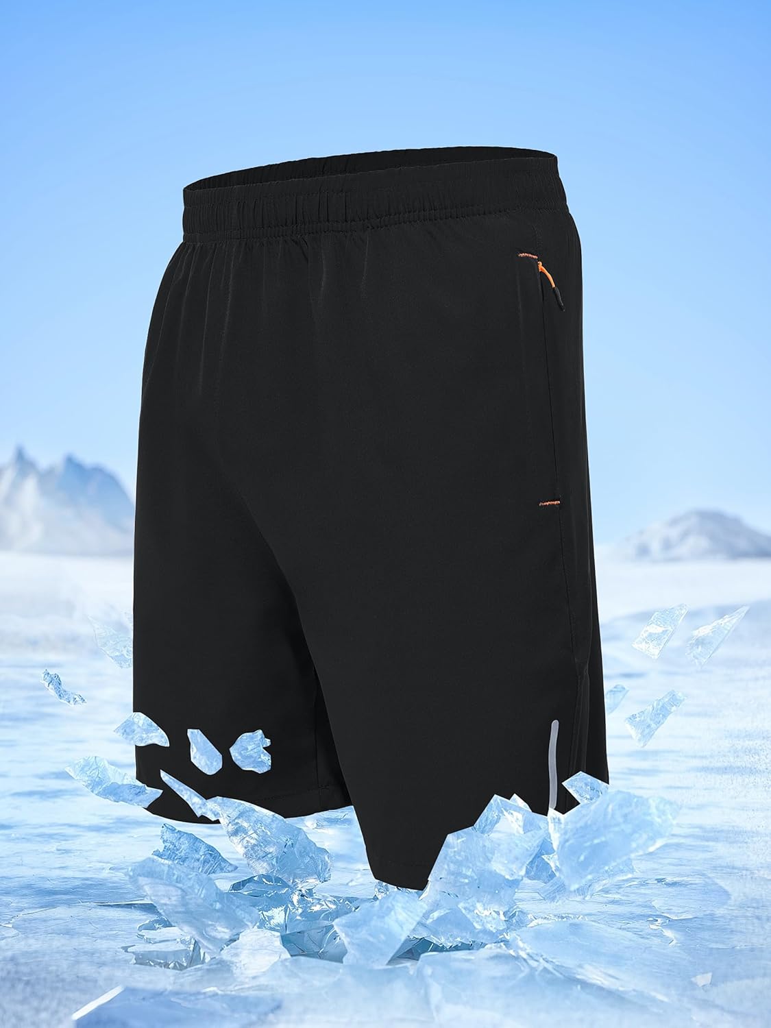 Mens Athletic Shorts Running Shorts Quick Dry Workout Shorts 7"/ 9" Lightweight Gym Basketball Shorts Zipper Pockets - Image 5