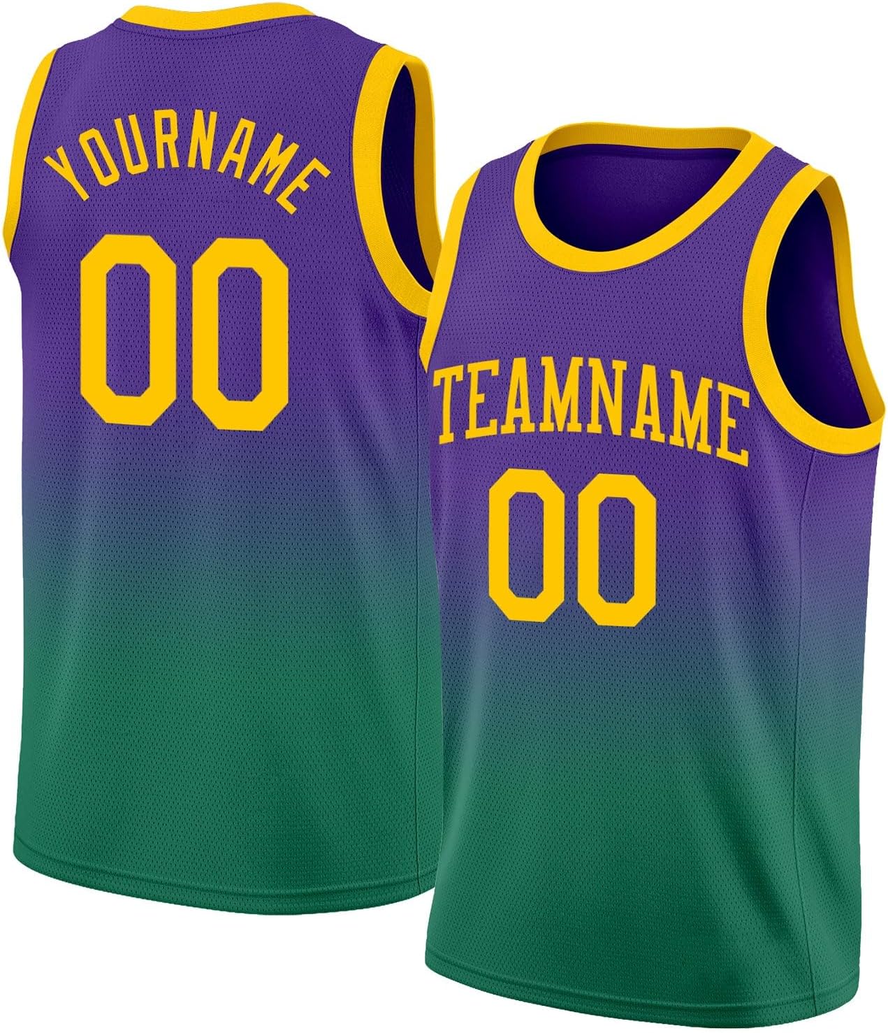 Custom Name Team Name Number Navy White-Gold Authentic Fade Fashion Basketball Jersey, Personalized Basketball Jersey - Image 26