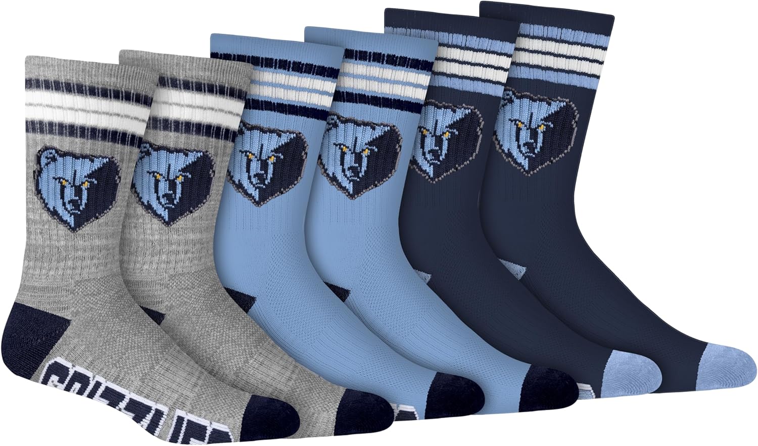 Ultra Game Men's NBA Official Athletic Cushioned Secure Fit Team Crew Socks – 3 Pack - Image 21