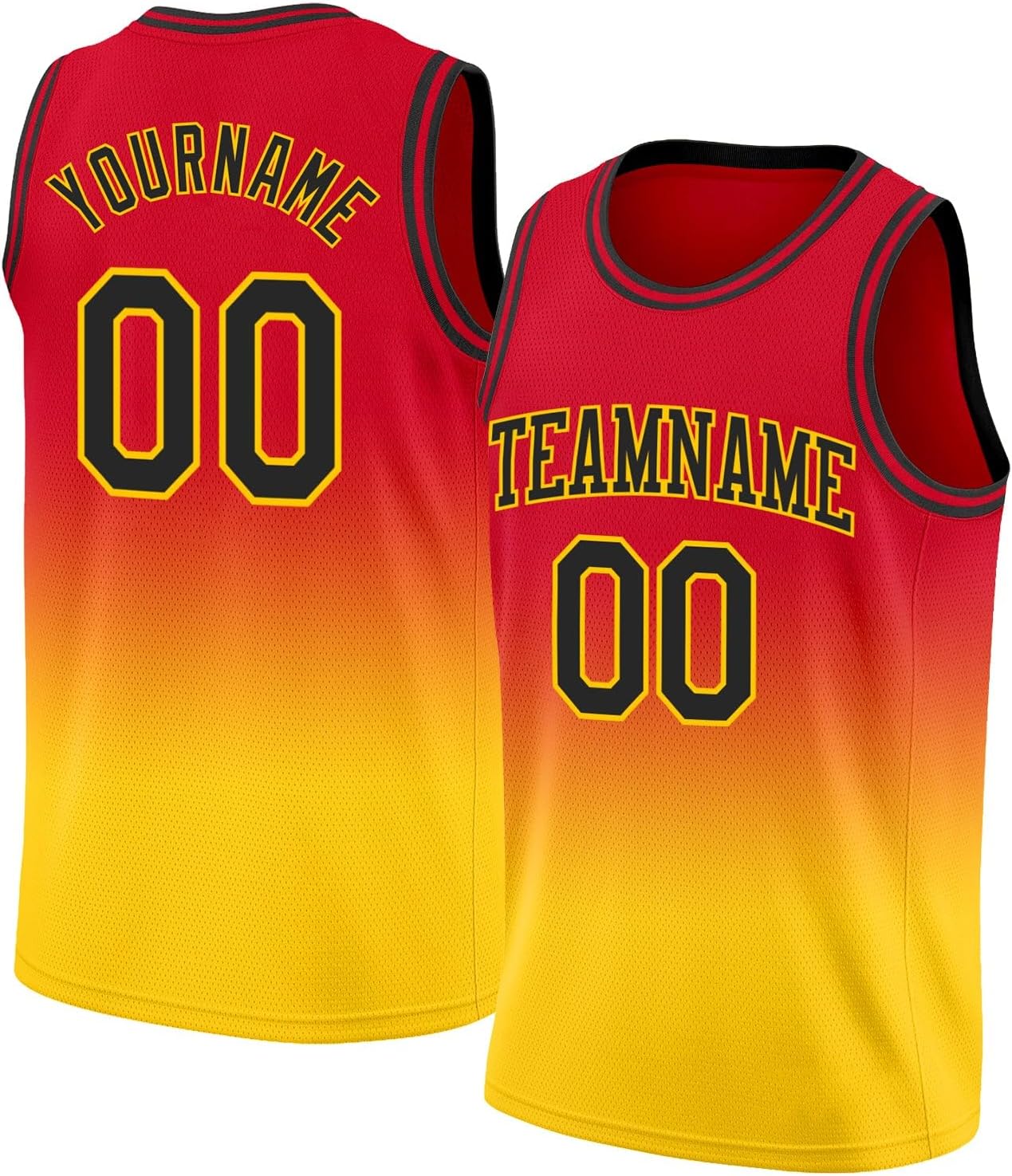 Custom Name Team Name Number Navy White-Gold Authentic Fade Fashion Basketball Jersey, Personalized Basketball Jersey - Image 21