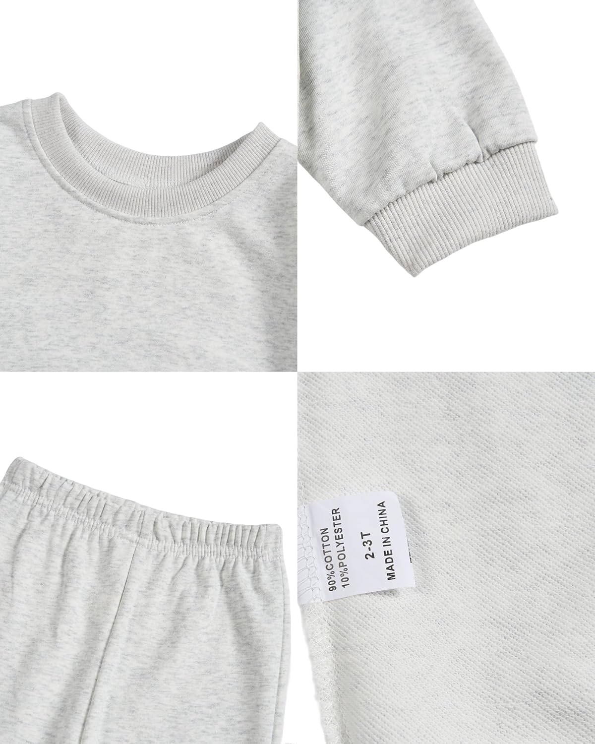 Toddler Baby Basketball Long Sleeve Sweatshirt Top Jogger Pants Set Cute Fall Winter Clothes Set - Image 4