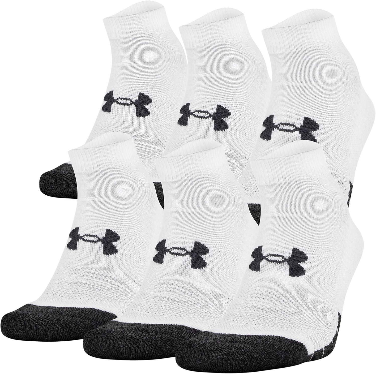 Under Armour Adult Performance Tech Low Cut Socks (3 and 6 Pack)