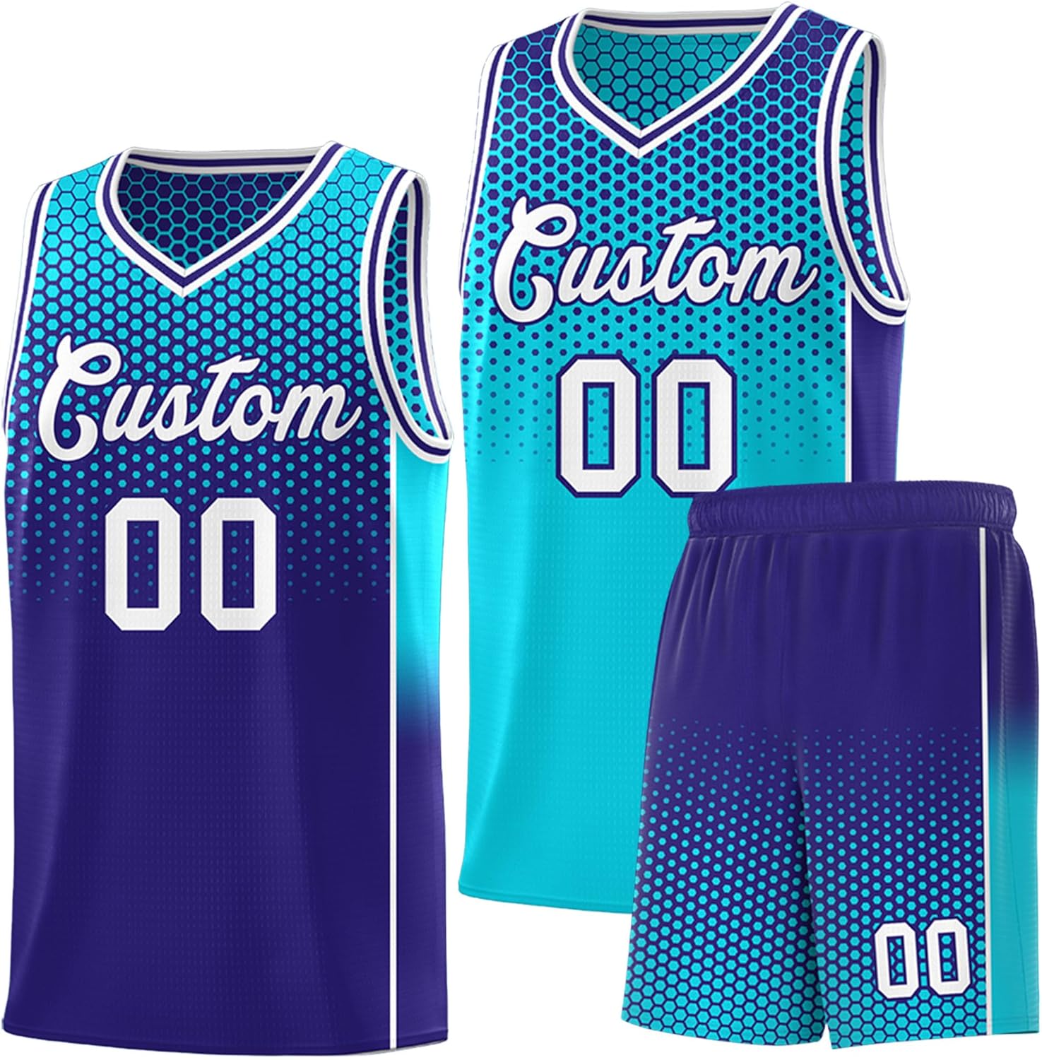 KXK Personalized Your Own Team Reversible Basketball Jersey for Men Women Youth - Custom Add Print Name Number Logo - Image 11