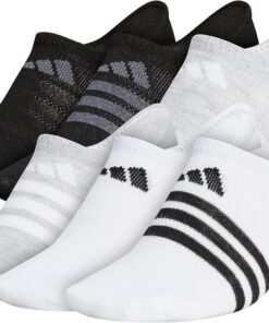 adidas Womens Women's Superlite Super No Show Socks (6-pair)