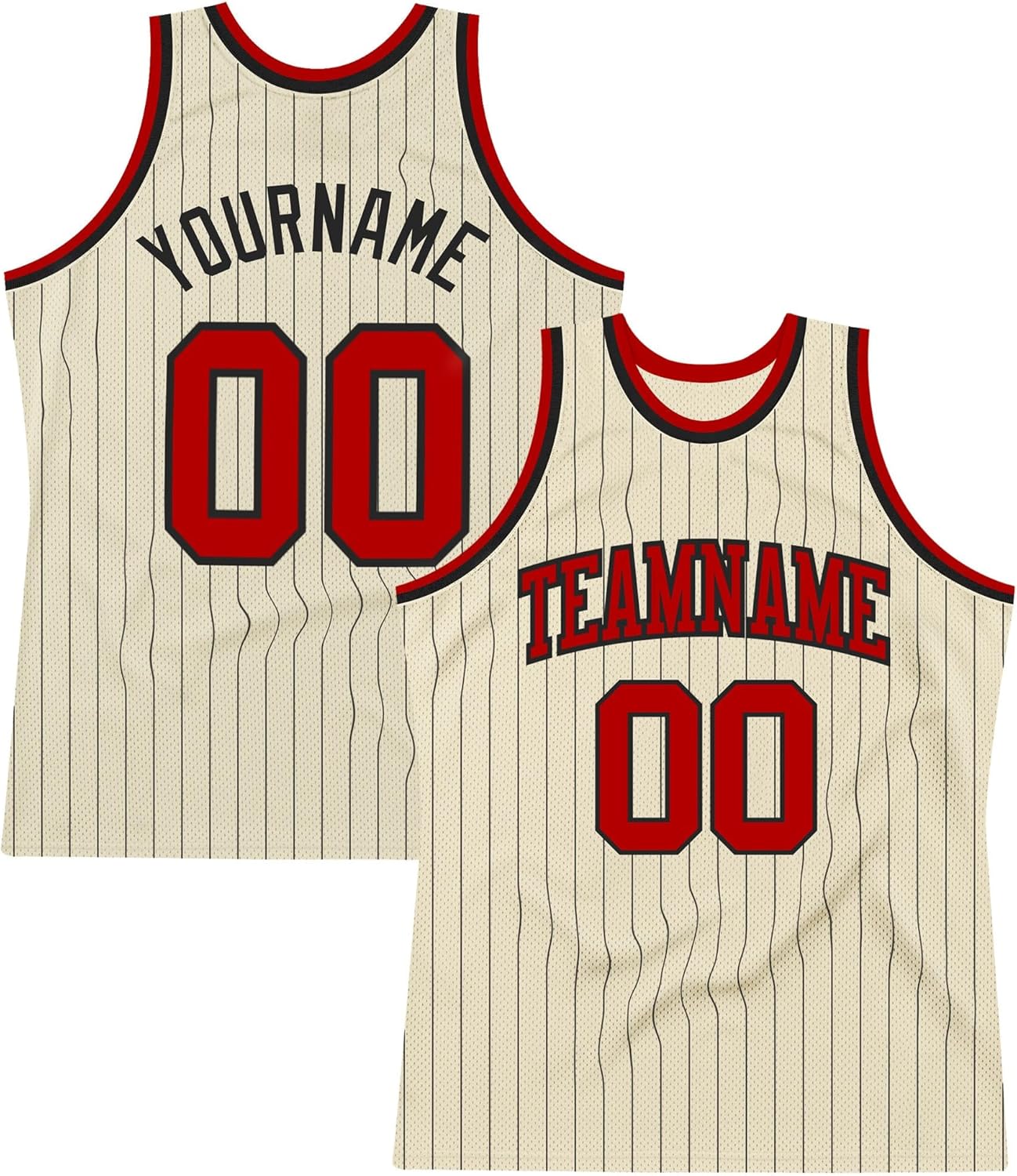 Custom Name Team Name Number Black White-Gold Round Neck Rib-Knit Basketball Jersey, Personalized Uniform Basketball Shirt